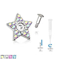 Paved Star Dermal Top 14G-My Body Piercing Jewellery