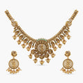 Peacock Temple Antique Necklace Set