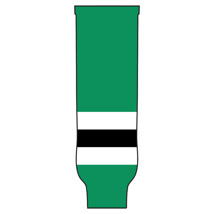 Pearsox Pro Weight Knit Ice Hockey Socks - Dallas (Kelly Green or White) - SocksRock