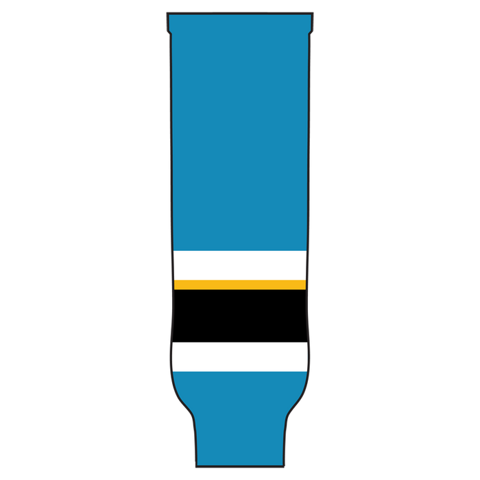 Pearsox Pro Weight Knit Ice Hockey Socks - San Jose (Teal or Black) - SocksRock