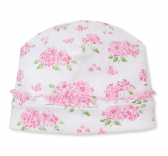 Kissy Kissy Pink Hydrangea Newborn Hat