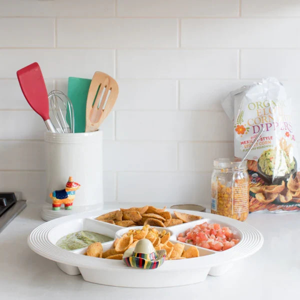 Pinstripes Melamine Divided Dish — Nora Fleming LLC, view 3