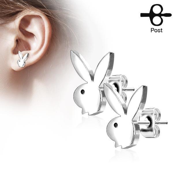 Playboy Bunny Earrings Pair-My Body Piercing Jewellery