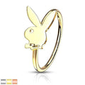 Playboy Bunny Nose Ring 20G-My Body Piercing Jewellery