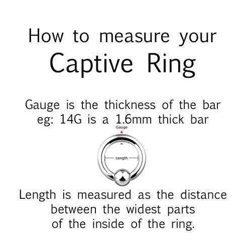 Playboy Epoxy Captive Ring 16G-My Body Piercing Jewellery