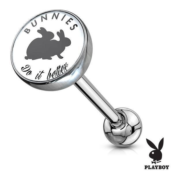 PLAYBOY Logo Barbell 14G-My Body Piercing Jewellery