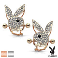 PLAYBOY Paved Nipple Shield PAIR 14G-My Body Piercing Jewellery