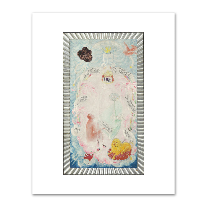 Florine Stettheimer, Portrait of Virgil Thomson, 1930, The Art Institute of Chicago, Photo Â© Bridgeman Images. Fine Art Prints in various sizes by Museums.Co