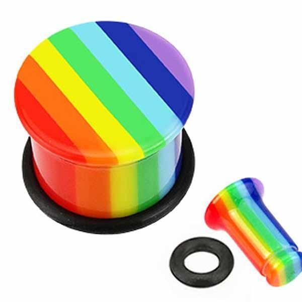Pride Plug 8G-22mm-My Body Piercing Jewellery