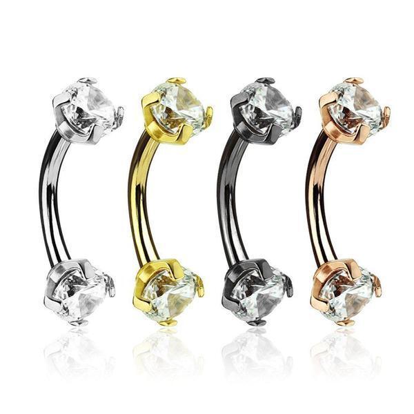 Prong Gem I.T. Curve 16G-My Body Piercing Jewellery