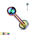 PVD Threadless Labret 20G 18G 16G-My Body Piercing Jewellery