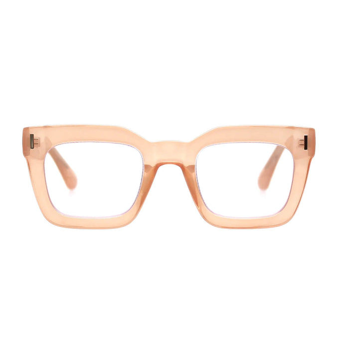 Raz Blue Light Readers in Transparent Nude - Mildred Hoit