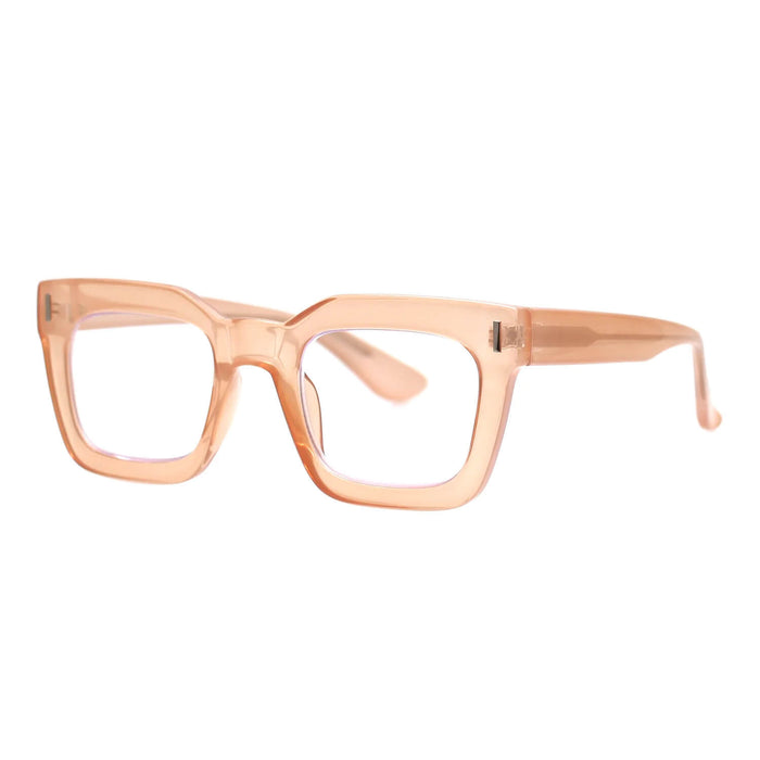 Raz Blue Light Readers in Transparent Nude - Mildred Hoit