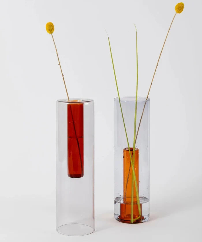 reversible glass vase color blocked Brooklyn New York