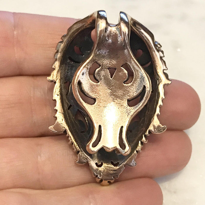 Rose Bronze Filigree Ear Weights PAIR-My Body Piercing Jewellery