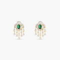 Rose Nakshatra CZ Drop Earrings