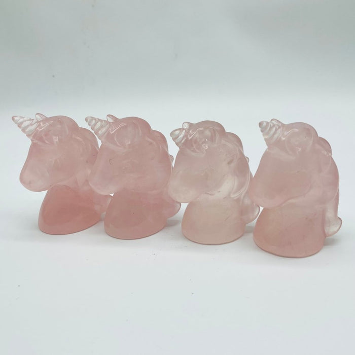 Rose Quartz Unicorn Carving Wholesale -Wholesale Crystals