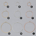 Round Wire Hoop Earrings  (E1023/E754/E753) - DanaReedDesigns