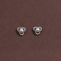Royal Glow Freshwater White Pearl Stud Earrings