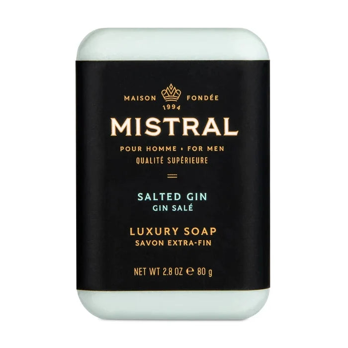 Mistral Salted Gin Travel Bar Soap