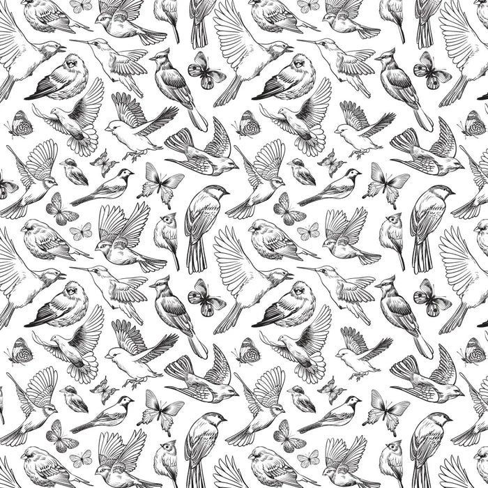Sanbao Underglaze Birds & Butterflies