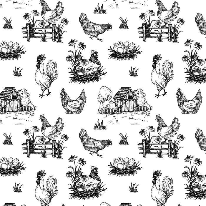 Sanbao Underglaze Chicken Farm