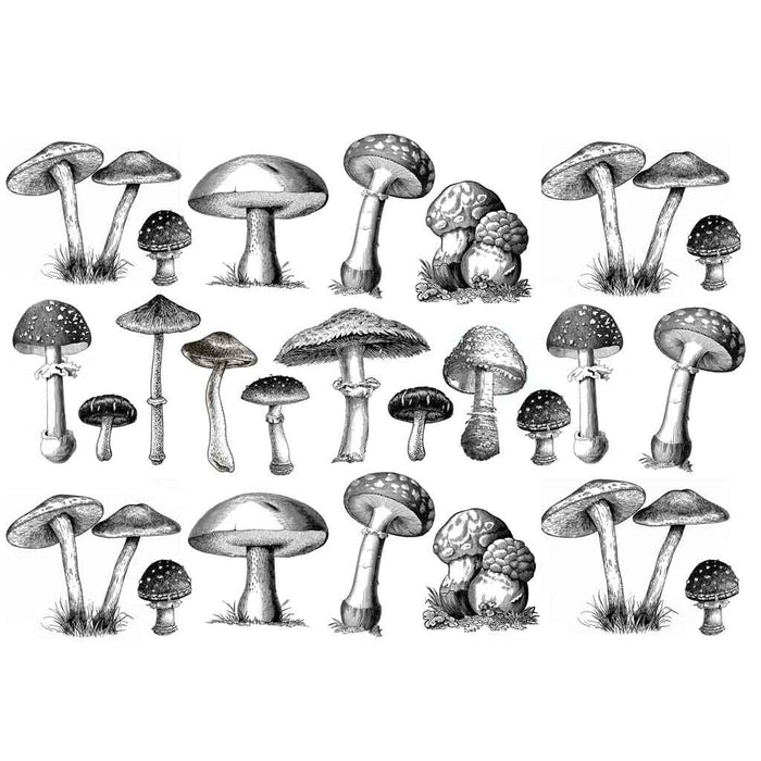 Sanbao Underglaze Mushrooms