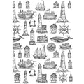 Sanbao Underglaze Nautical