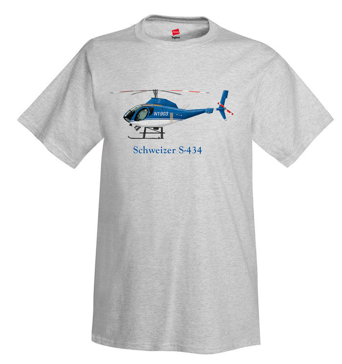 Schweizer S-434 Helicopter T-Shirt - Personalized with Your N#