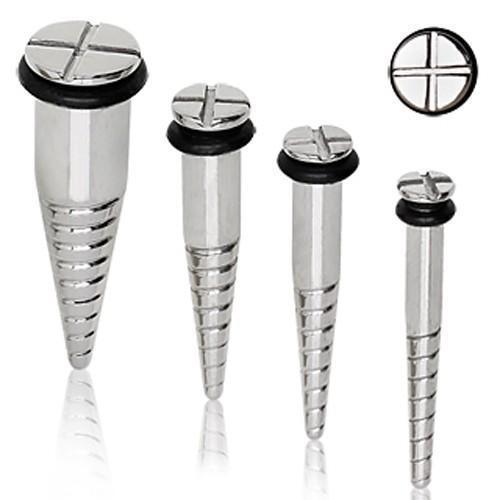 Body Jewelry - Screw Taper 8G-00G