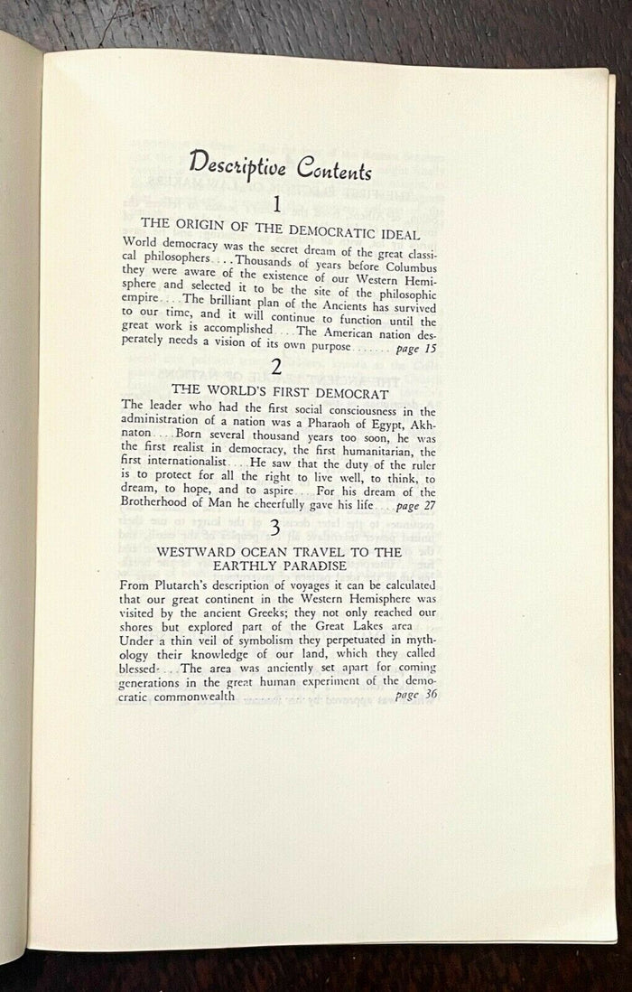 SECRET DESTINY OF AMERICA - Manly P. Hall, 1950 OCCULT MYSTIC NATION FOUNDATION