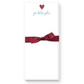 Skinnie Heart Notepad- Pi Beta Phi