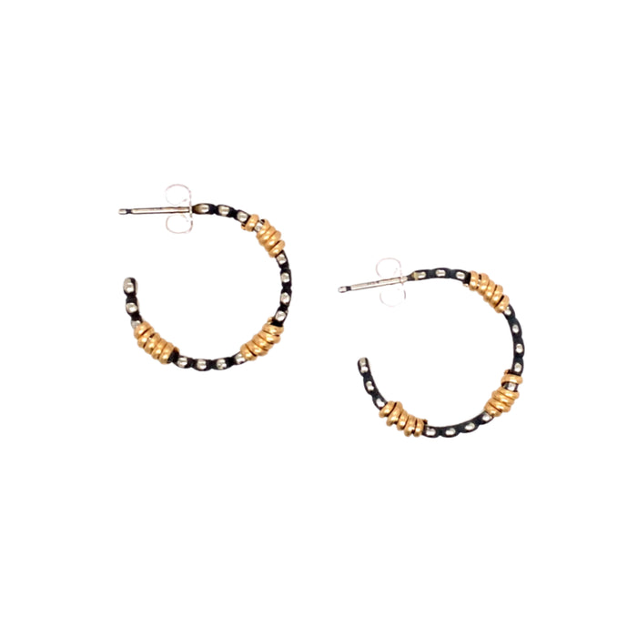 Small Front Facing Bead Hoop with 3 Wraps (E1647) - DanaReedDesigns