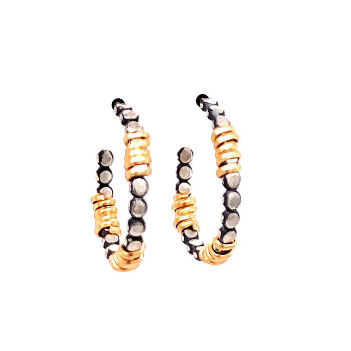 Small Front Facing Bead Hoop with 3 Wraps (E1647) - DanaReedDesigns