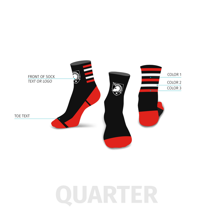 Solaris Custom Quarter Sock | Size X-Small