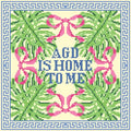 Sorority Needlepoint Pillow- Alpha Gamma Delta