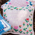 Sorority Needlepoint Pillow- Alpha Phi