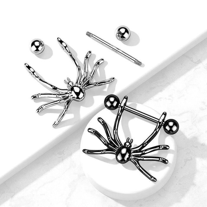 Body Jewelry - Spider Nipple Dangle 14G 10mm