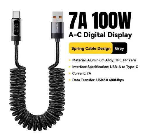 spiralkabel billaddare 100W