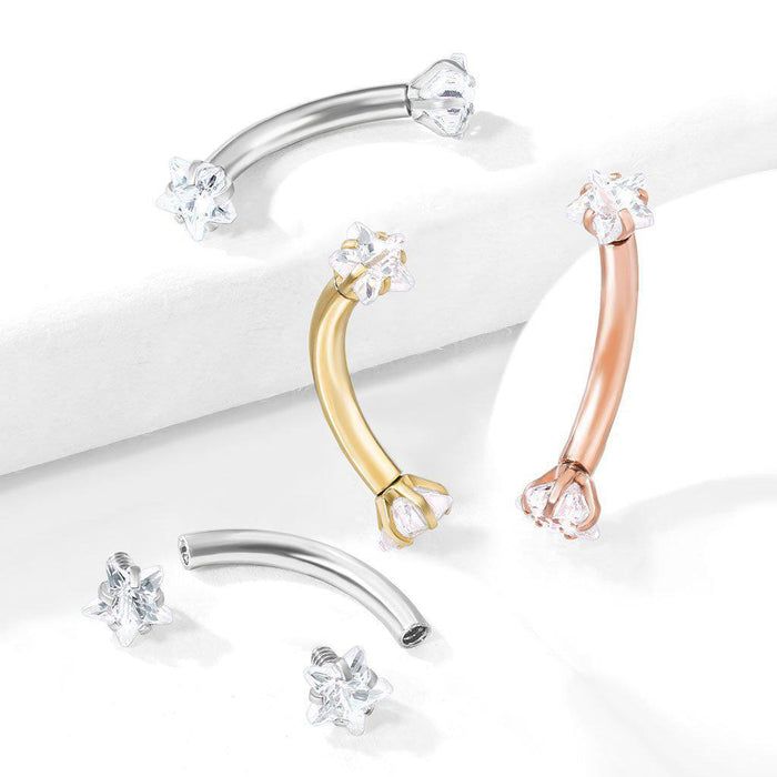 Body Jewelry - Star Gem I.T. Curve 16G