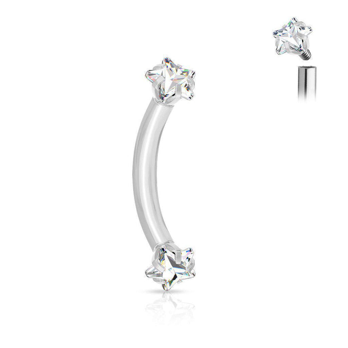 Body Jewelry - Star Gem I.T. Curve 16G