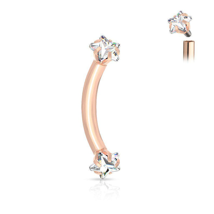 Body Jewelry - Star Gem I.T. Curve 16G