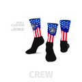 Stars and Stripes - Crew - Half Custom Printed Sock | Size