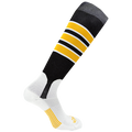 Stock Pear DoublePlay Pattern C Stirrup Sock | Size Small Color Black / Gold / White