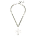 Susan Shaw Sterling Silver Plated Cross Necklace
