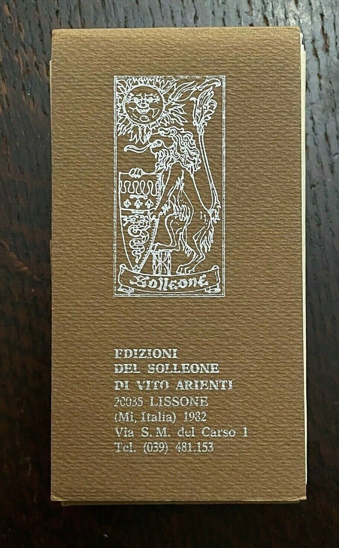 Tarocchi di VALENTINA VISCONTI EDIZIONI DEL SOLLEONE, Ltd Numbered TAROT, 1982