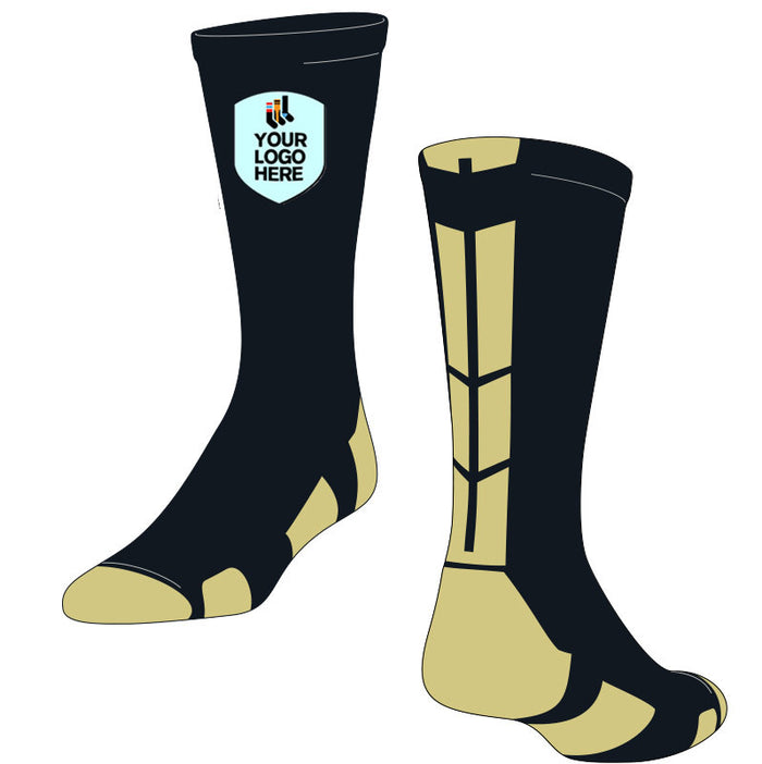 BaseLine 3.0 Custom 2-Color Crew Sock with LOGO (LBBPC3A) | Size Small