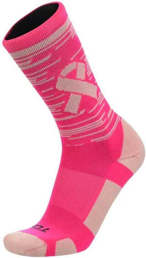 Fastline Aware Crew Sock - Pink Ribbon (FLNAWR) | Size Small