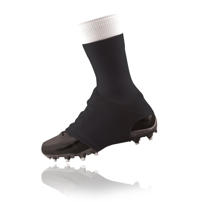 Football Cleat Cover Spats - Debris Inhibitor Socks (SPAT01 / SPAT04) | Size Small Color Black