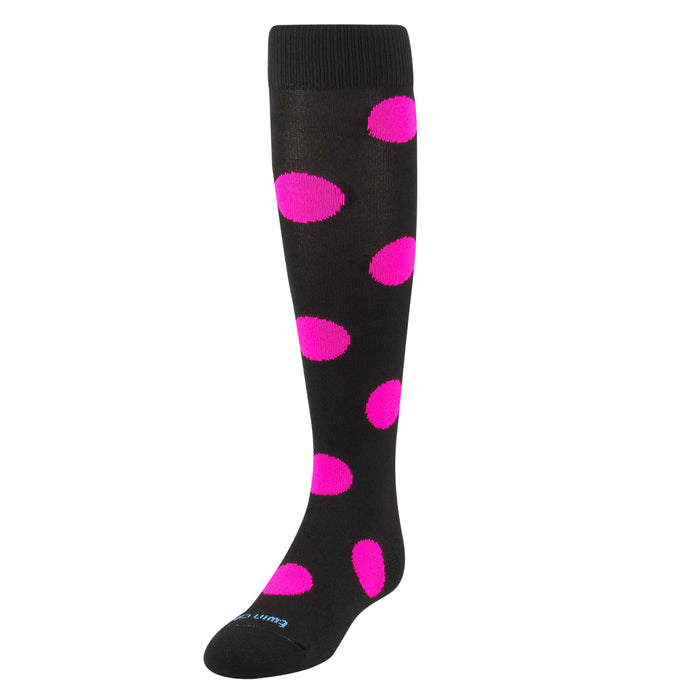 Krazisox Polka Dot Over-the-Calf Knee High Socks - SocksRock